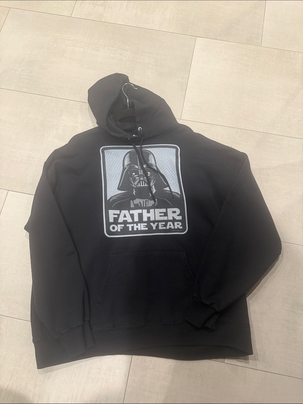 Men’s XL Star Wars hoodie Father of the Year Black Graphic Hoodie